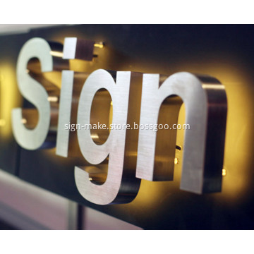 Light Business Letter Signs with Lights for Office Door
